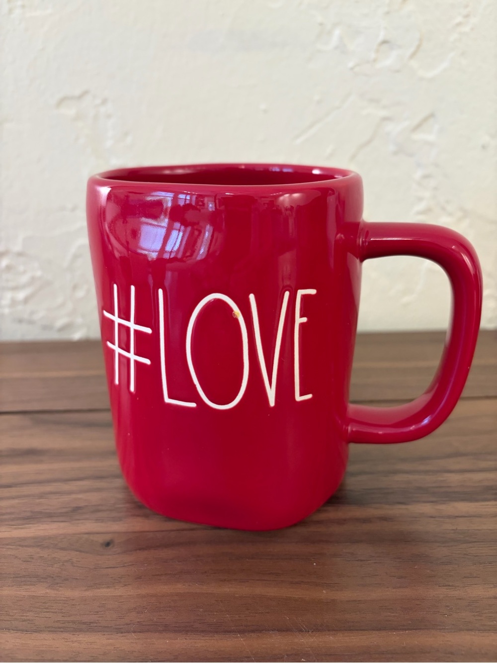 Rae Dunn #LOVE Red Ceramic 16 oz Coffee Mug by Magenta